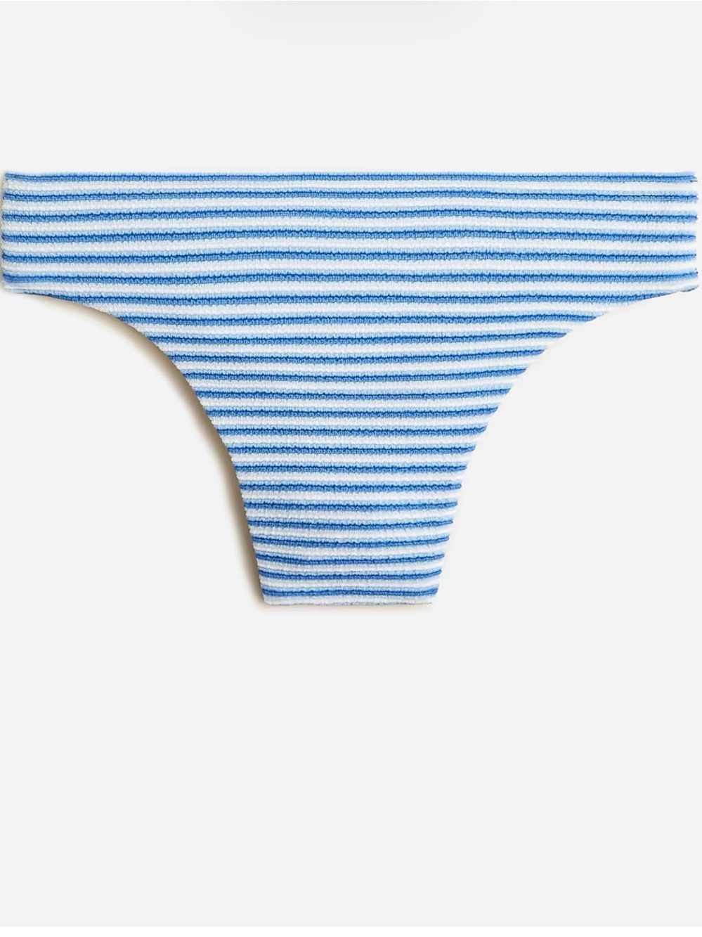J. Crew Blue & White Striped Ribbed Bikini Bottom